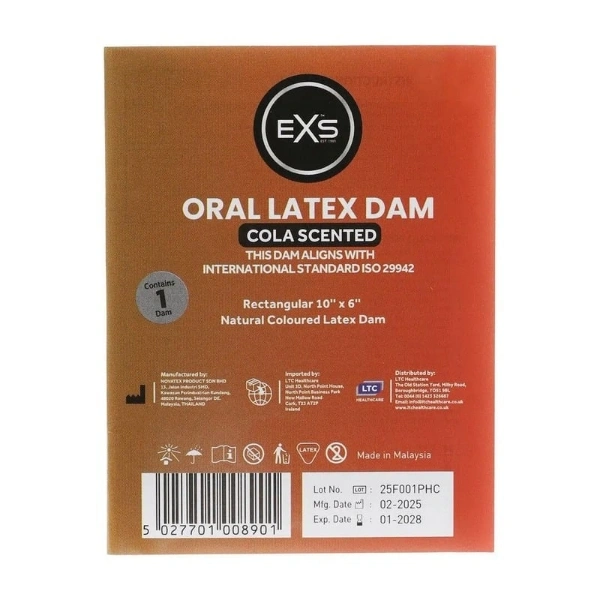 EXS Oral latex Slicklapp Cola