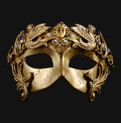 Venetiansk mask Guld