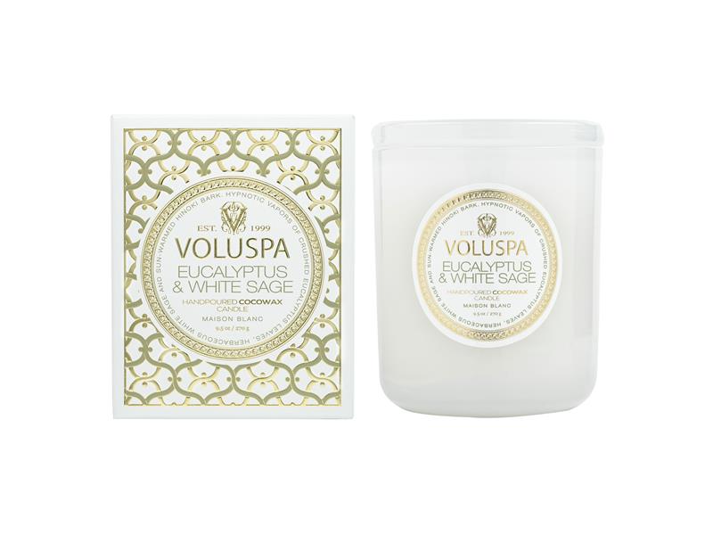 Eucalyptus & White Sage doftljus 60h