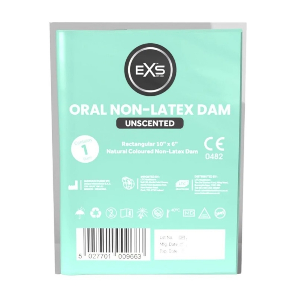 EXS Oral latex Slicklapp Naturell