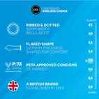 EXS Ribbed & dotted kondomer