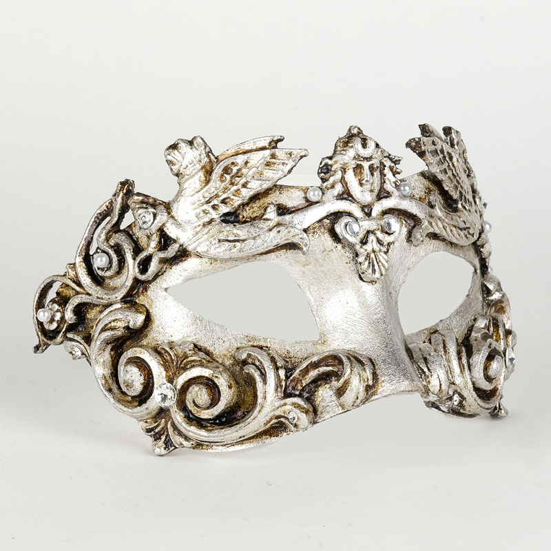 Venetiansk mask Silver