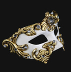 Venetiansk mask Vit