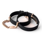 Crave ID Cuffs Black & Rose Guld