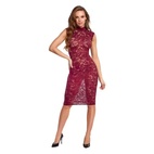 Bordeaux Lace Dress Small